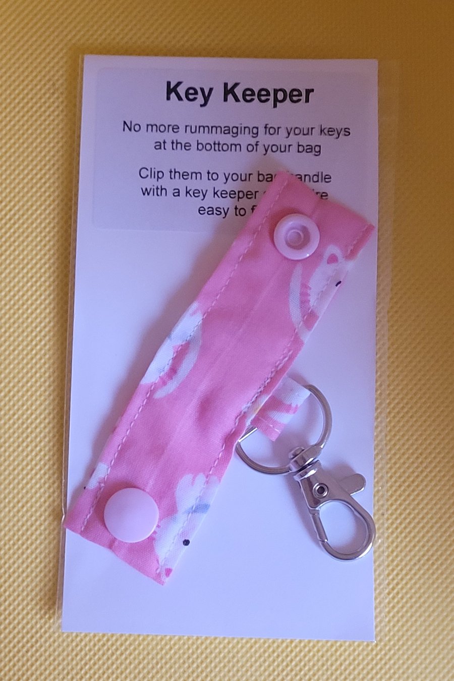 Key Keeper - Kittens on pink