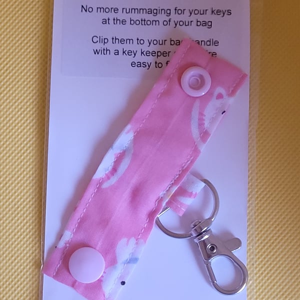 Key Keeper - Kittens on pink