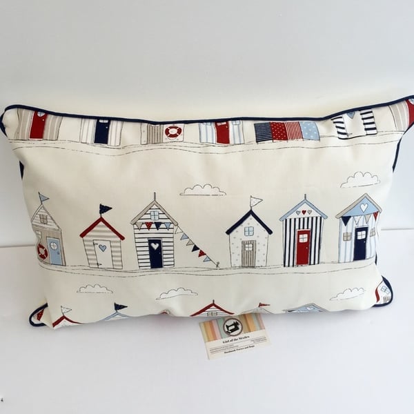 Beach Huts  Cushion 