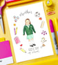 A4 First Day of School Custom Watercolour Illustration - Image 2