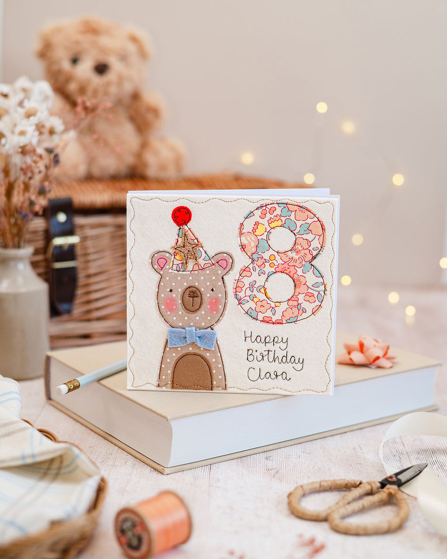 Bear Personalised Birthday Card