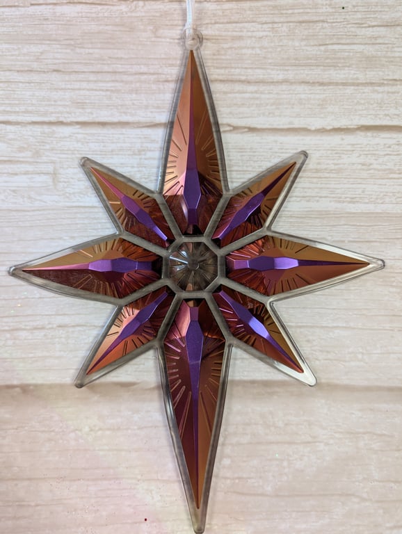 Handmade Star Ornament – Magenta Magic 