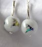 Christmas Bauble Multi colour Leaping Reindeer Earrings  - Image 5