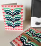 Set of 4 Cards – Fox, Bird, Daisy & Leaf Designs, From original Lino print,Blank - Image 6