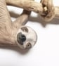 Handmade Ceramic Sloth Sculpture; Hanging Clay Animal Art - Image 3