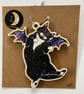 Halloween Cat Laser Cut Wooden Decorations - 4 MEOWOWEEN Designs To Choose From - Image 6