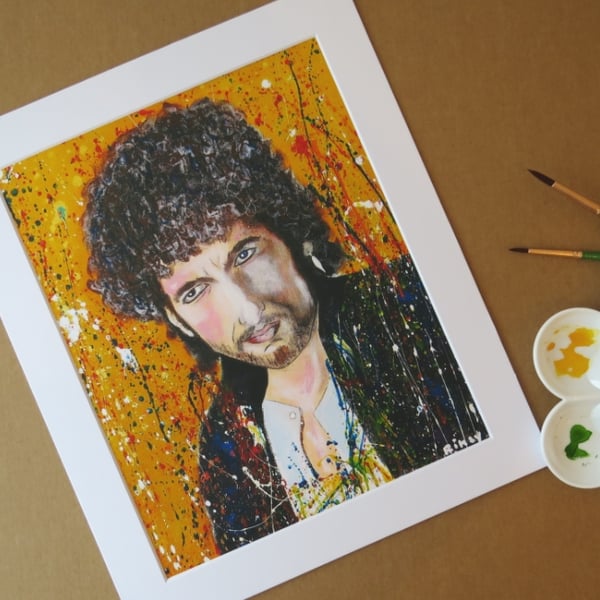 BOB DYLAN - ART PRINT WITH MOUNT