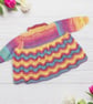 Hand Knitted Rainbow Baby Cardigan Old Shale Matinee Coat 0-3 Months Gift - Image 6