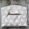 White Rabbit Print Clothes Peg Bag