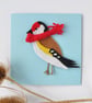 Goldfinch handmade greeting card - Image 3