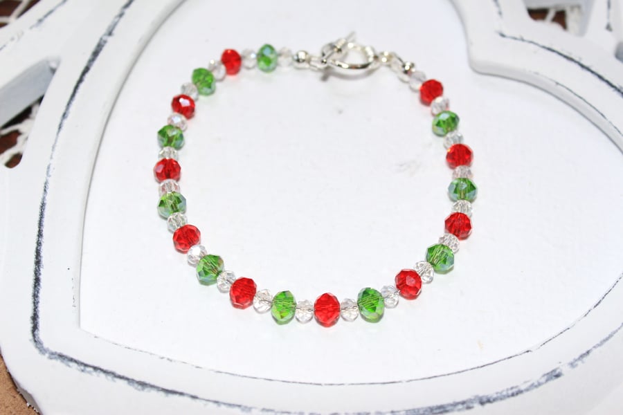 Christmas crystal bracelet!