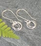 Sterling silver hoop earrings, silver circle earrings, birthday gift idea for he - Image 8