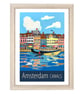 Amsterdam travel poster print by Artist Susie West - Image 3