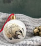 Badger bone china Christmas Bauble - Image 1