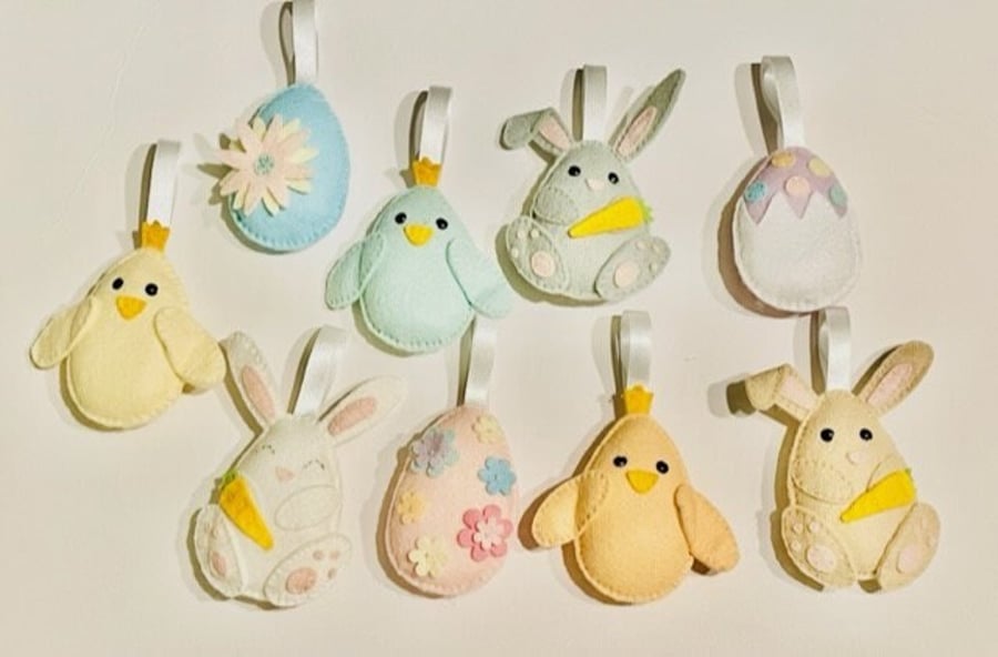 Sew it yourself felt Easter decoration, sewing kit, DIY Easter kit, Easter