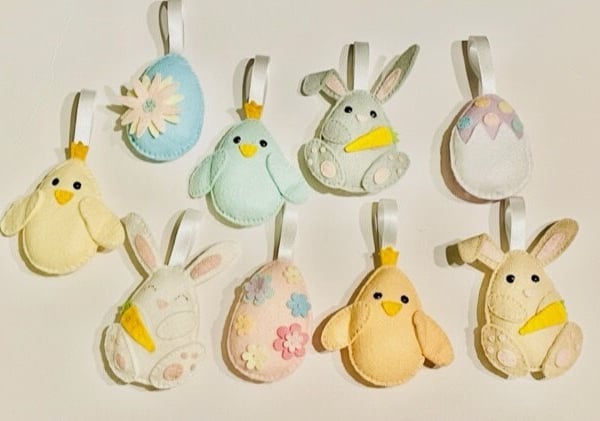 Sew it yourself felt Easter decoration, sewing kit, DIY Easter kit, Easter