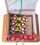 Set of six Christmas napkin rings and holders. - Image 6