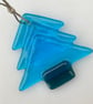 Glass Christmas Tree - short - turquoise - Image 3