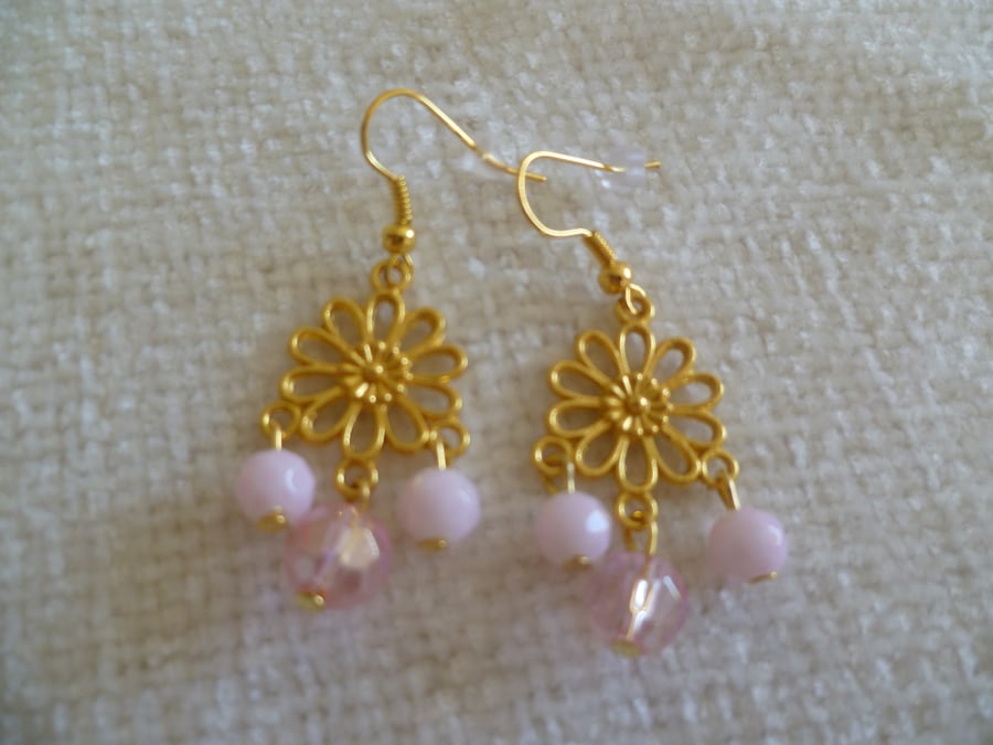 Gold Chandelier Earrings 1