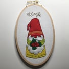 Christmas Gnomes - Kringle - felt applique and embroidery kit
