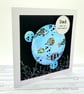 Dad Greetings Card - Birthday, fathers day, 3D, blank inside, fish, bubbles - Image 4