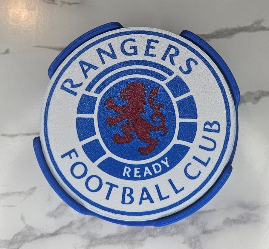 Rangers FC Coasters & Holder – Show Your Support in Style!