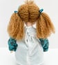 Emma 14 Inch Handmade Rag Doll with Teddy Bear Pocket Friend  - Image 5