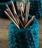 Nest of 3 different sized dark green chunky baskets house warming gift - Image 4