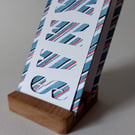 Christmas gift tag set - Blue Candy Striped (XMAS -NOEL)