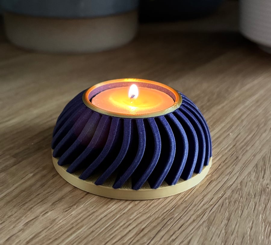 Tea Light Holder - 3D Printed - Contemporary Candle Holder
