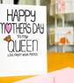 Happy Mother's Day to my Queen Love From Your Prince Mother's Day Card - Image 2