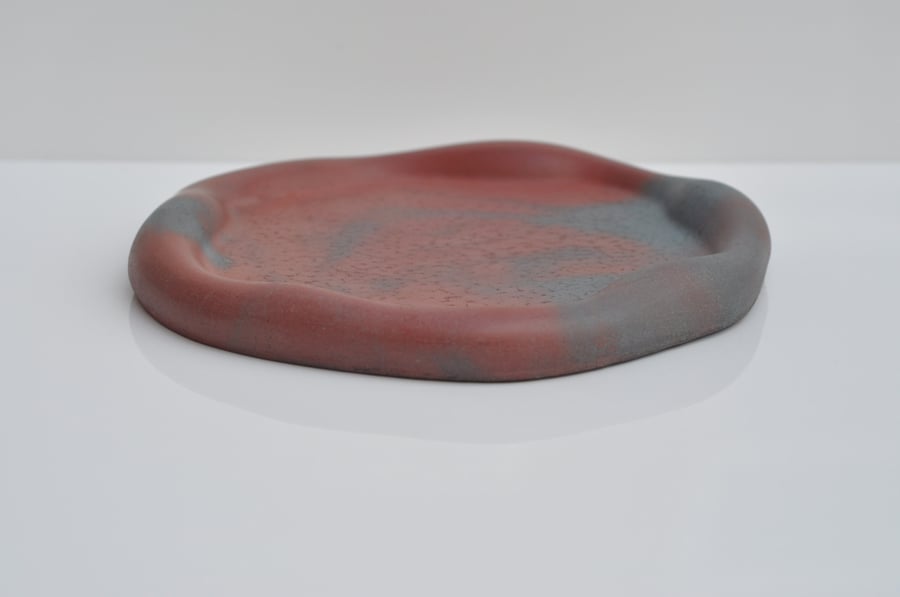 Concrete Tray Irregular Handmade Brown & Grey-Blue Cloud Tray Modern Candle Plat