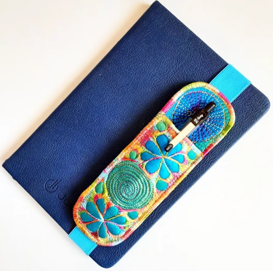 Elasticated Page Holder Bookmark with Pen 