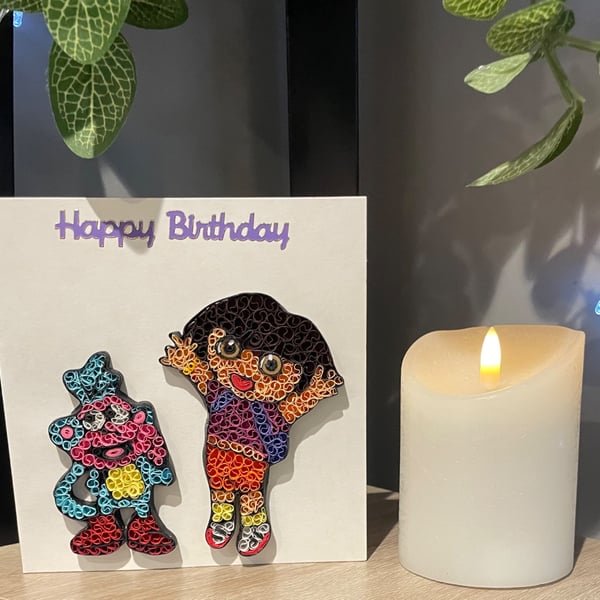 SALE  Handmade Quilled Card Beautifully hand crafted 15cm x 15cm card 