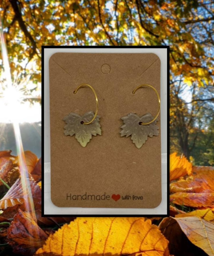 Outlet Fallen maple leaf hoops