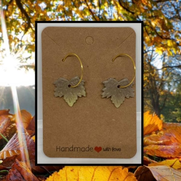Outlet Fallen maple leaf hoops