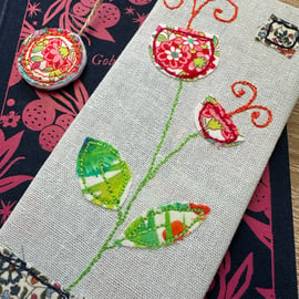 Bookmark, flowers