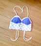 Two tone halter top lilac and white. U.K. size small (S). Size 8. - Image 1