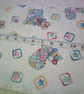 Patchwork Animals Bib and Burp Cloth Set - Image 6