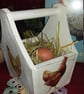 Wooden Egg Storage Box Made Using Emma Bridgewater Chicken Design Country Living - Image 2