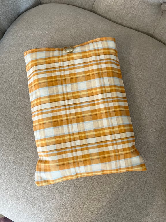 Cottage Core Tartan Book Sleeve