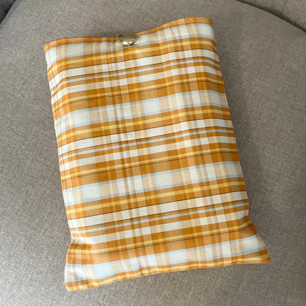 Cottage Core Tartan Book Sleeve