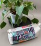 Stylish patchwork and quilted boxy cosmetic bag - Image 1
