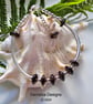 Smokey Quartz Heavy Weight  Sterling Silver Noodle -Bangle Style Bracelet - Image 4