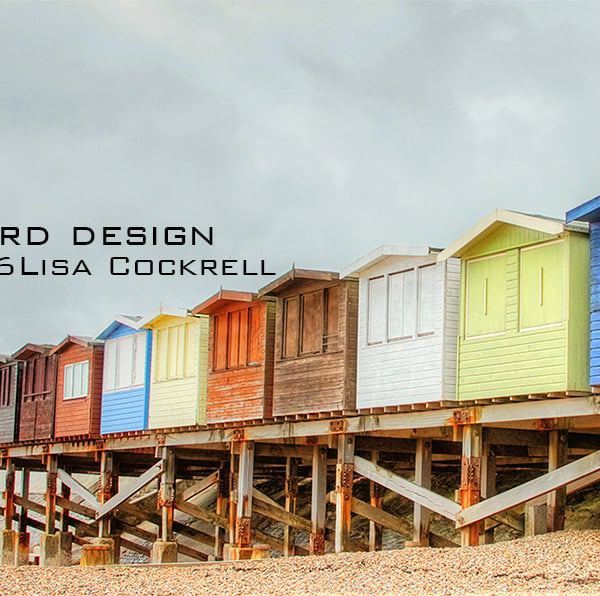 Exclusive Beach Huts Greetings Card