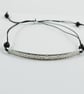 Sterling Silver Slim Bar Bracelet. Engraved Love you loads and loads - Image 6