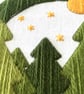 Tapestry Kit - Christmas Trees Wool Embroidery Kit, Long Stitch Kit - Image 3