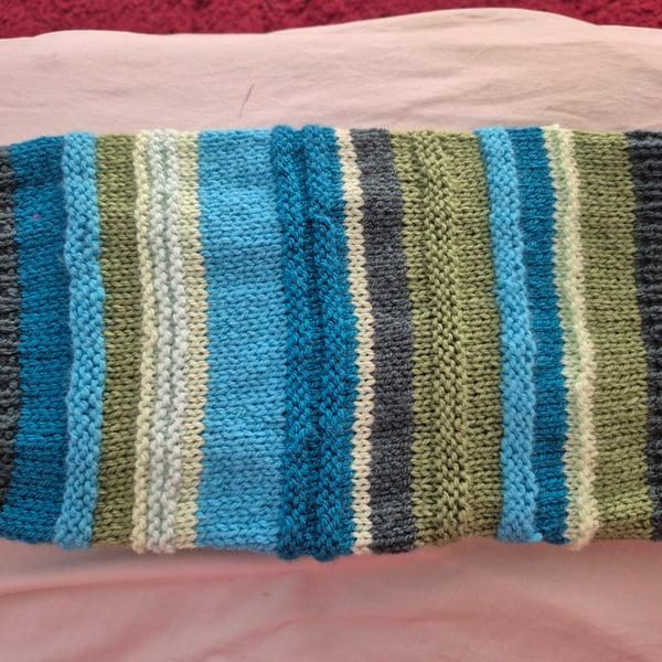 Hand knitted dog coat 