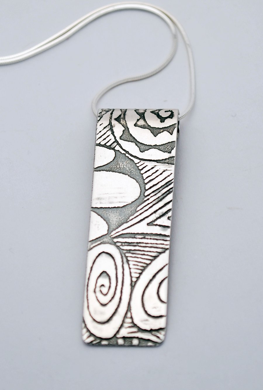 Sterling silver pattern pendant