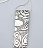 Sterling silver pattern pendant - Image 1